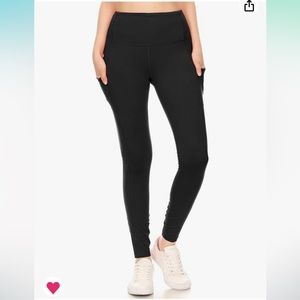 Leggings Depot High Waisted ActiveFlex Leggings for Women - Full Length Size M
